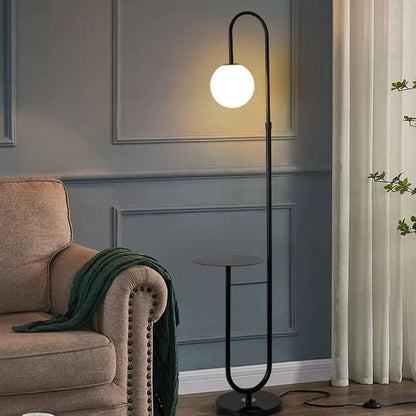 Nordic - Minimalist LED Floor Lamp with Iron Table