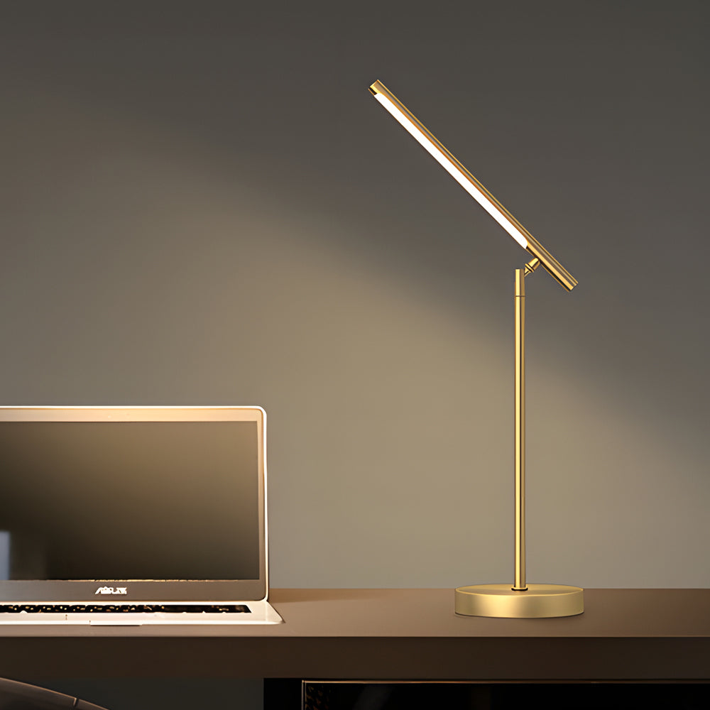 Charlotte - Adjustable Brass LED Desk Lamp