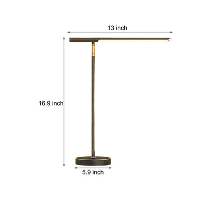 Charlotte - Adjustable Brass LED Desk Lamp