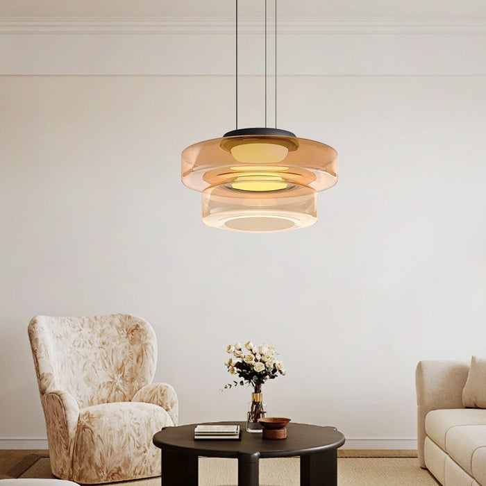 Nirvana - Glass pendant lamp in Bauhaus style