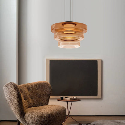 Nirvana - Glass pendant lamp in Bauhaus style