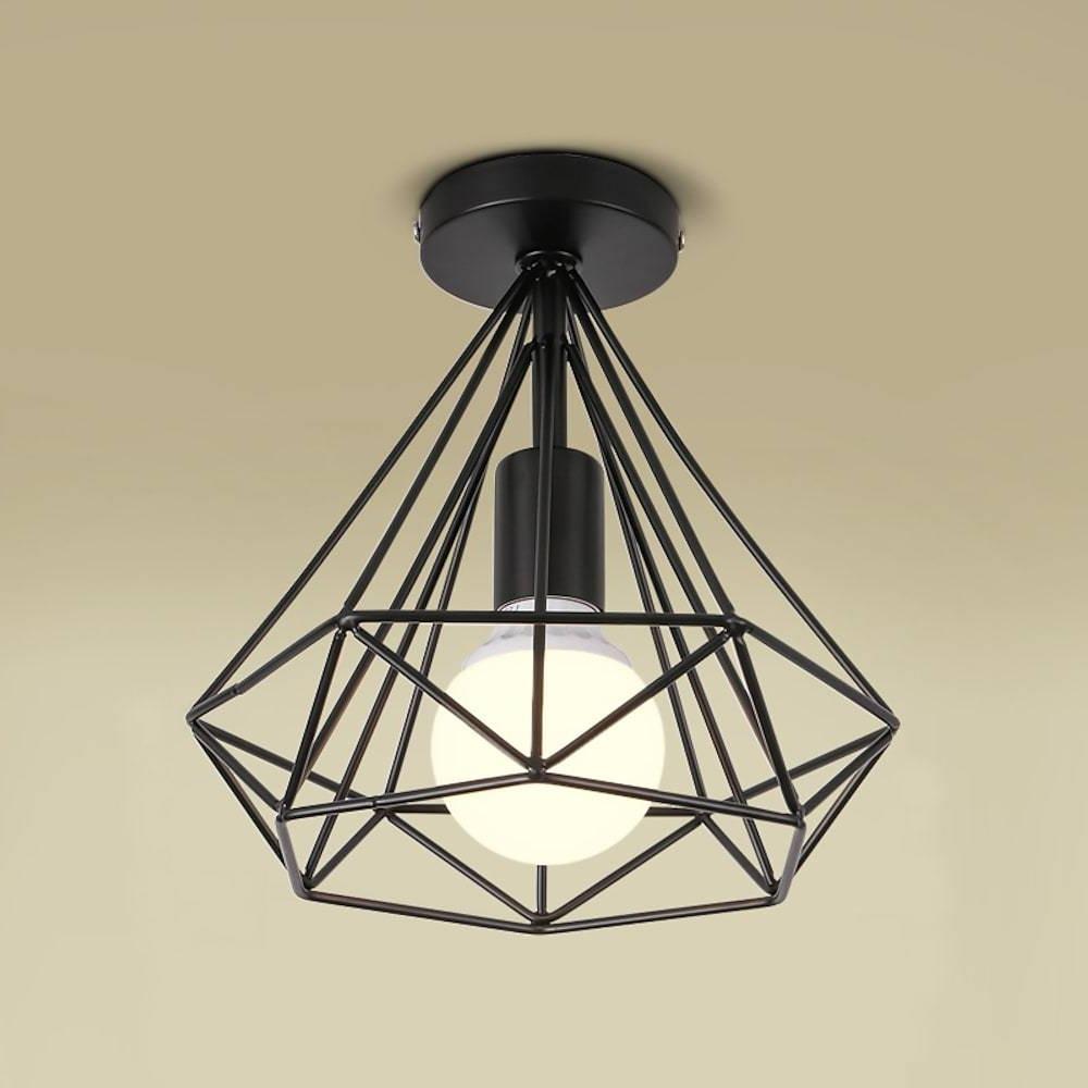 Houston - 1-light Mini Metalen Geometric LED Retro Plafondlamp