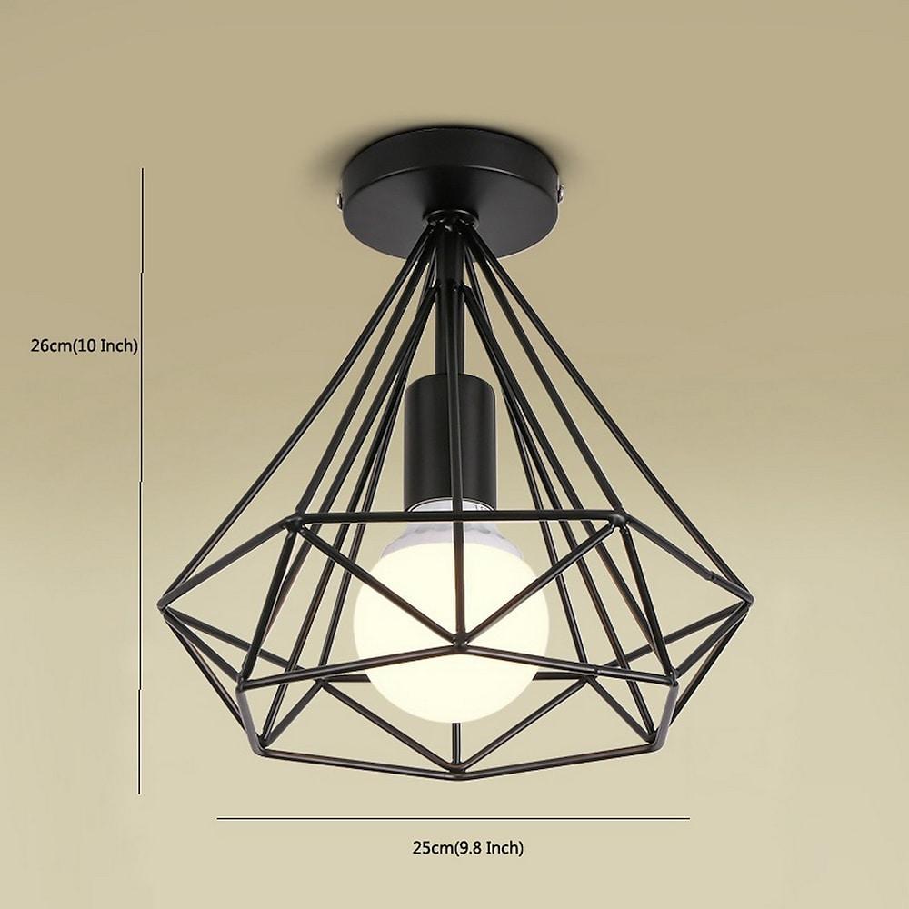 Houston - 1-light Mini Metalen Geometric LED Retro Plafondlamp